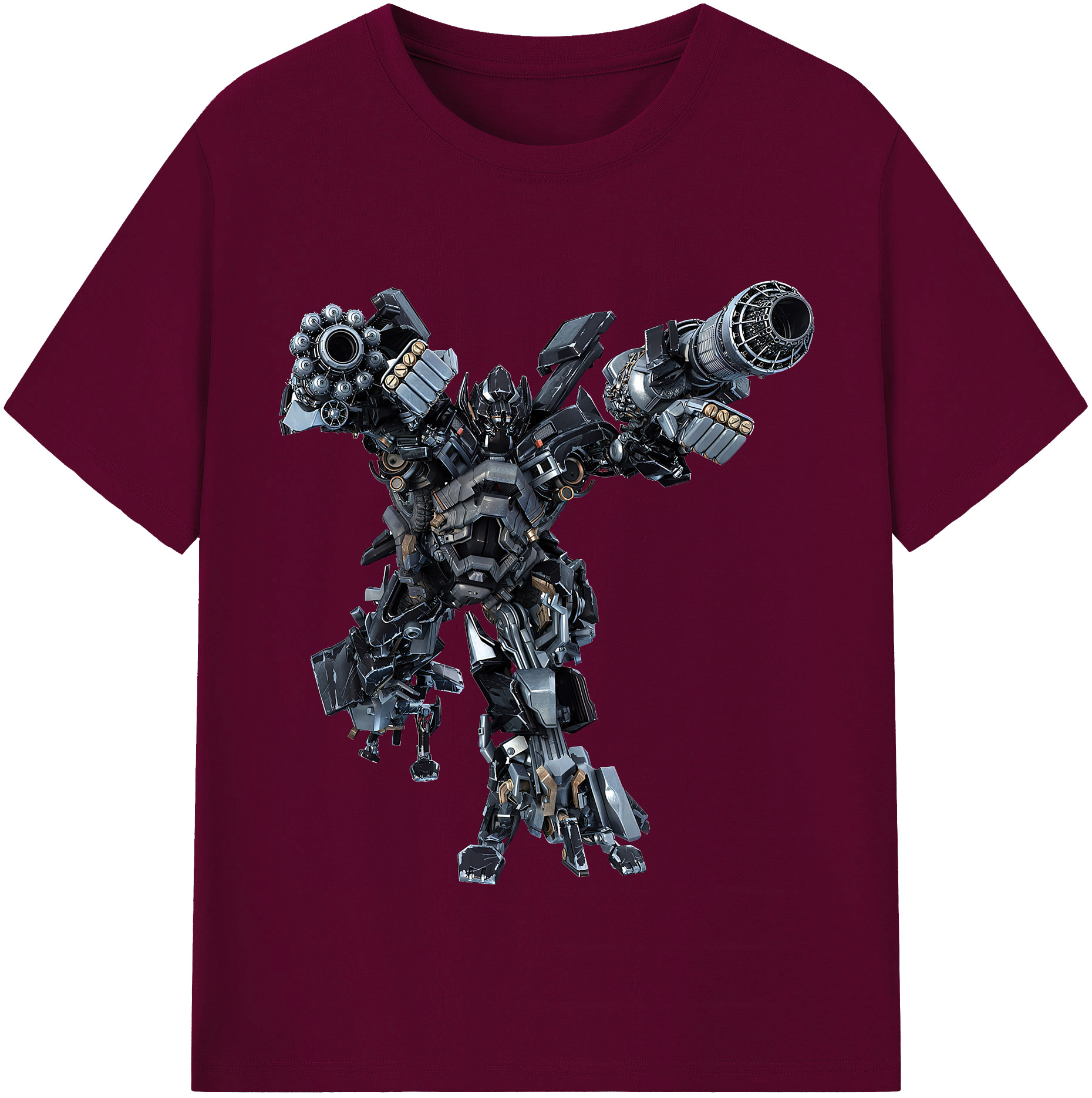 （画像用） Transformers トランスフォーマー レディースカジュアルプリントTシャツ（綿100％）
